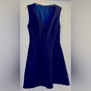 BCBGMaxAzria Navy Blue Sleeveless Dress